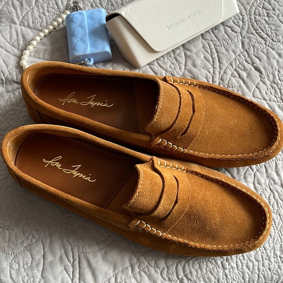 ISA TAPIA SENNA SADDLE SUEDE DRIVER - Picture 2 of 9